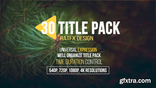 Videohive 30 Title Pack 20545938