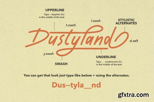 Dustyland Script Font