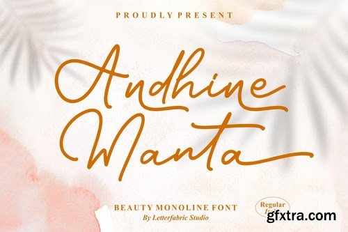 Andhine Manta Beauty Monoline Font