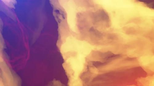 Videohive - Render of a Fire Wall Yelloworange Fire Clouds Fire Background Concept Design - 35915055