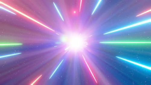 Videohive - Animated Energy Pulse Flying Through Space - 35917556