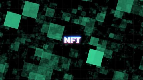 Videohive - NFT Glitch Text Message Background - 35918067