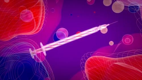 Videohive - 4K Abstract background of a vaccine concept - 35920096
