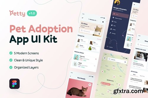 Petty - Pet Adoption App UI Kit