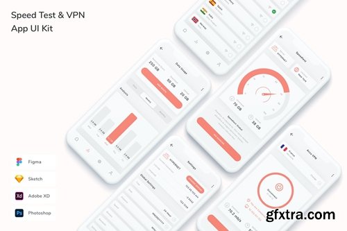 Speed Test & VPN App UI Kit
