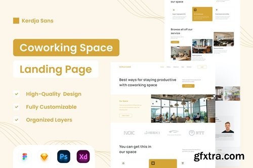 Coworking Space Landing Page - UI Design