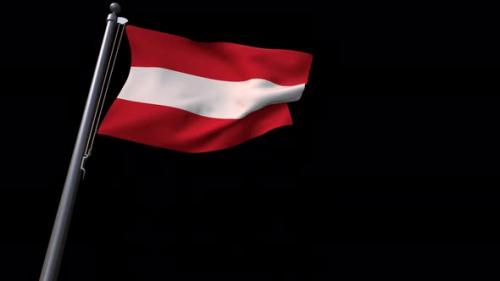 Videohive - Austria Flag With Alpha Channel 4K - 35938911