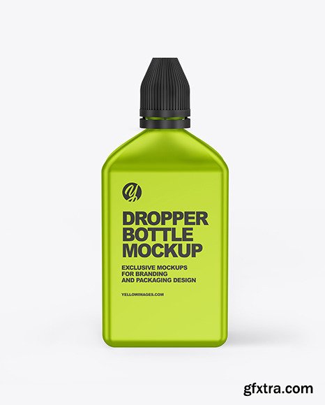 Metallic Dropper Bottle Mockup 65822