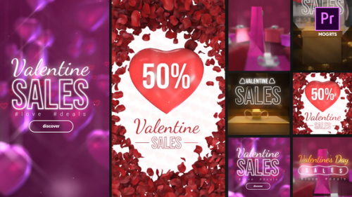 Videohive - Valentine Sales Stories Pack - 35936285
