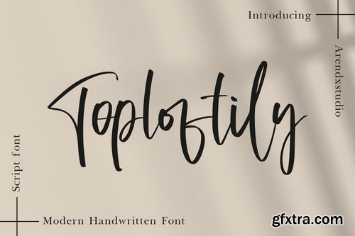 Toploftily - Modern Handwritten Font
