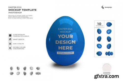 Easter Egg Mockup Template Bundle