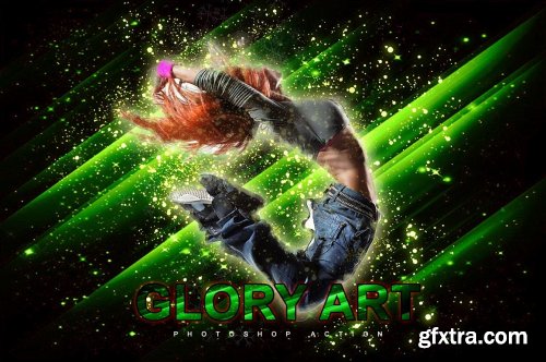 CreativeMarket - Glory Art Photoshop Action 6800289