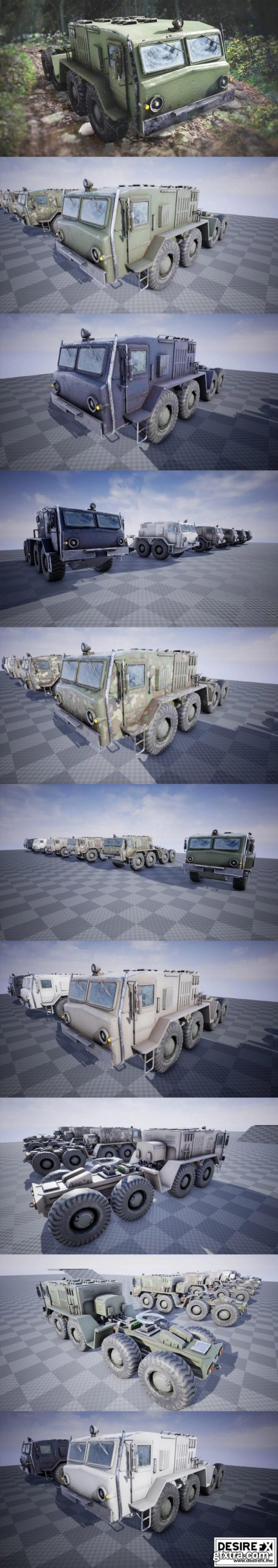 MAZ537 – Battle Truck – 6 Versions 4.27 Unreal Engine