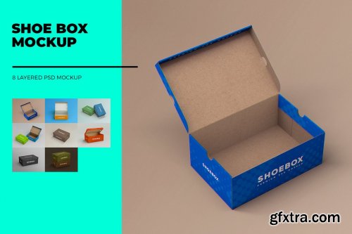 CreativeMarket - Shoe Box MockUp 6888569