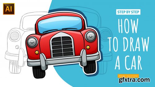 How to Draw a Car in Adobe Illustrator step by step