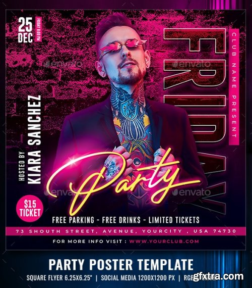 GraphicRiver - Club Party Poster Template 34599406