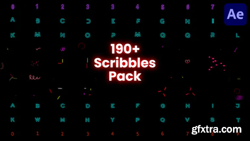Videohive Scribble & Alphabet Pack 35853459