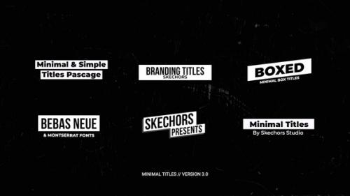 Videohive - Minimal Titles 3.0 | FCPX - 35999724