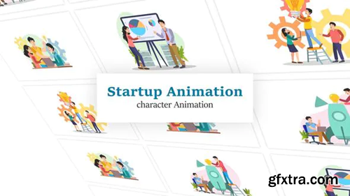 Videohive Startup Character Scene Animation Pack 36044995