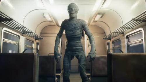 Videohive - A Nightmare Monster On A Train - 35872065