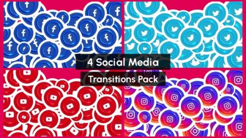 Videohive - Social Media Transitions Pack - 4 Clips - 36051955