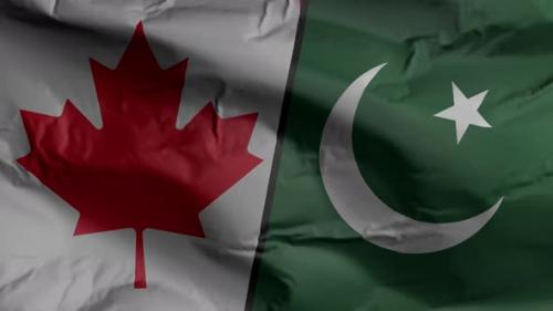 Videohive - Canada and Pakistan flag - 35989873