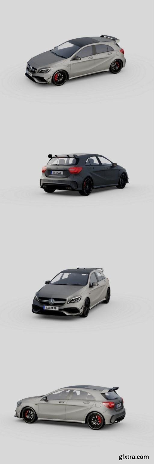 Mercedes-Benz A45 AMG 2018 3D Model