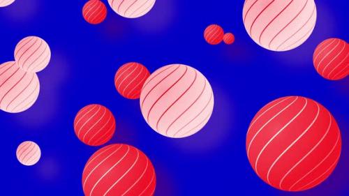 Videohive - Red and Blue Colorful Balls Shape on Background Abstract Multicolored Geometric Shapes - 34932021