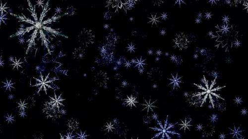Videohive - Abstract snowfall in endless motion - 34942761