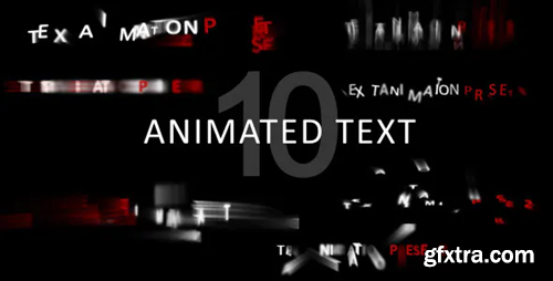 Videohive Animated text - separate letters animation 3898839
