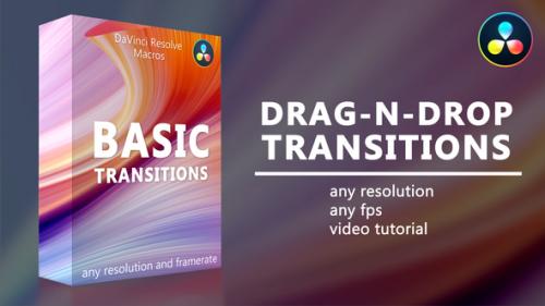 Videohive - Basic Transitions for DaVinci Resolve - 36049313