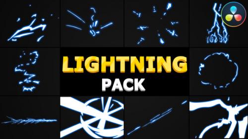 Videohive - Cartoon Lightning Pack | DaVinci Resolve - 36059161