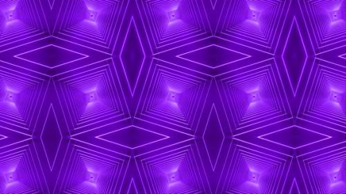 Videohive - Purple Color Neon Zoom In Tunnel Pattern Background Animation - 36076877