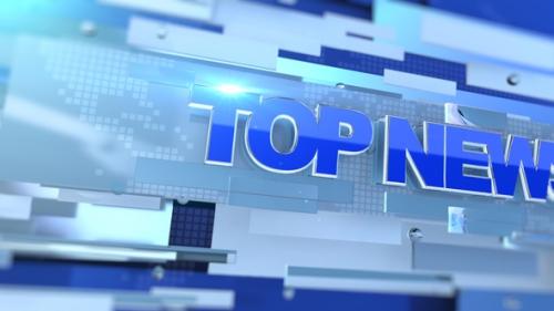 Videohive - Top News Opening Transition Blue - 36076905
