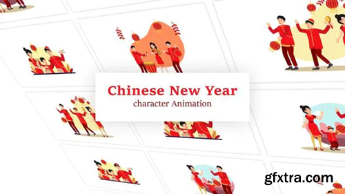 Videohive Chinese New Year Scene Animation Pack 36078860