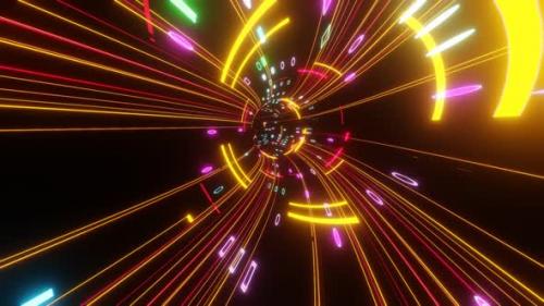 Videohive - Endless Hyper Jump On The Sparkling Tunnel 02 - 36080413