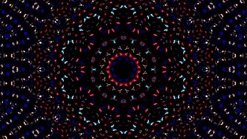 Videohive - light dot circle shape, colorful, on black background - 36059275
