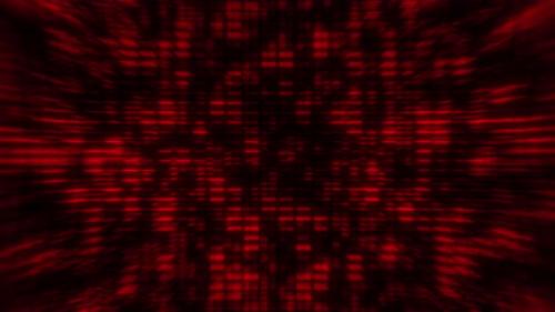 Videohive - Distortion Abstract Red Data Line Grid Background Loop - 36066646