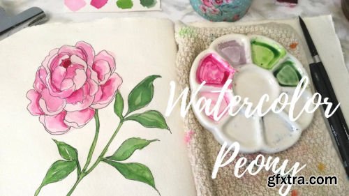 How to Paint a Watercolor Peony