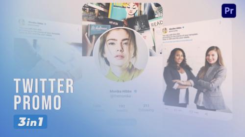Videohive - Twitter Promo | 3 in 1 - 35520070
