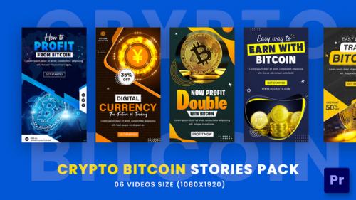 Videohive - Crypto Bitcoin Stories Pack For Premiere Pro - 36103805