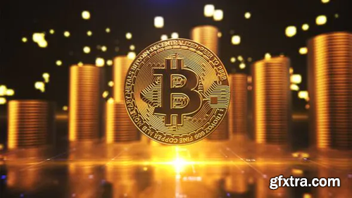 Videohive Bitcoin logo reveal 35848932