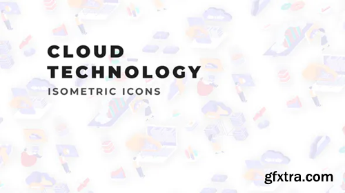 Videohive Cloud technology - Isometric Icons 36117498