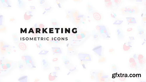 Videohive Marketing - Isometric Icons 36117932