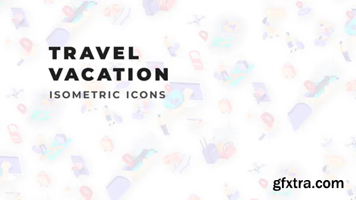 Videohive Travel Vacation - Isometric Icons 36118143