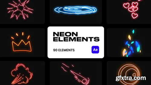 Videohive Neon VFX Elements 36128171