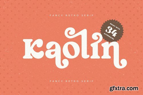 Kaolin - Fancy Retro Serif