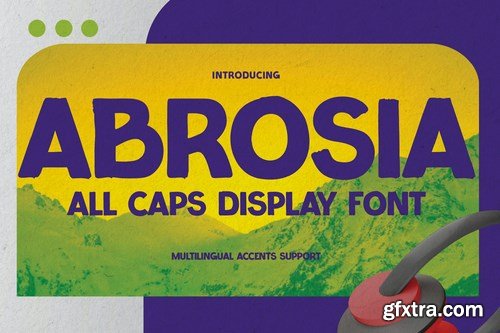 ABROSIA - All Caps Display Font