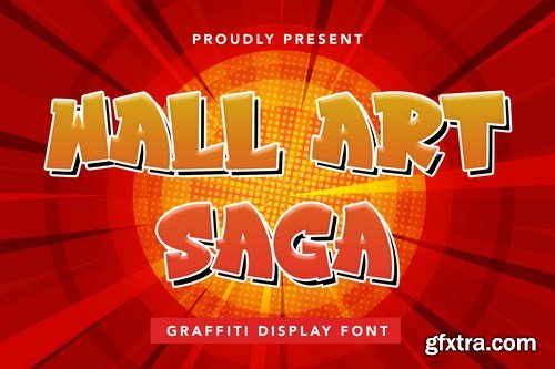 WallArtSaga - Graffiti Display Font