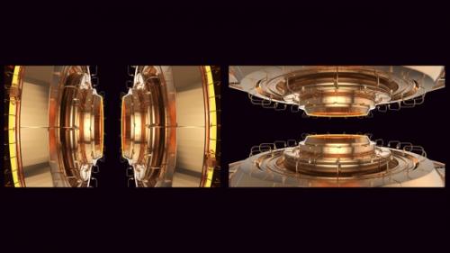 Videohive - Golden Sci Fi Background Pack - 36182093